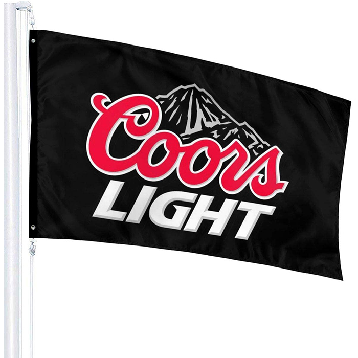 

Coors Light Beer Label Flag 3X5 , Banner Custom Design ,100% Polyester Fabric Hanging National Festival, Free Shipping