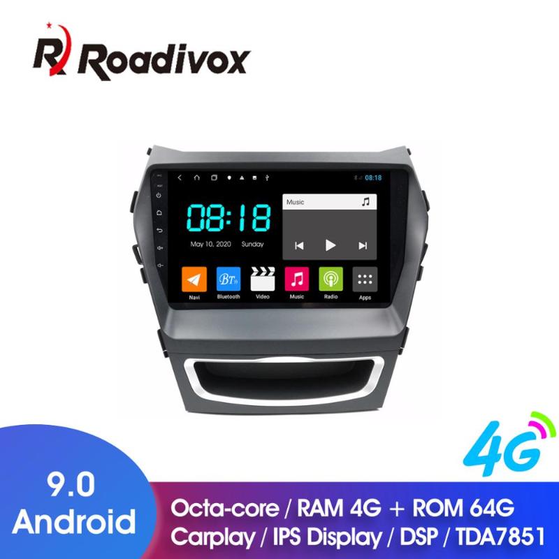 

9" android 9.0 Octa Core car gps dvd player for IX45 SANTA FE 2013 car radio multimedia player head unit navigation