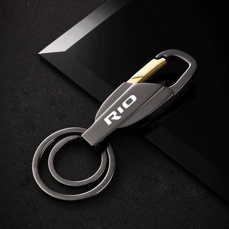 

For kia rio 3 4 5 linia XLINE 2013 2014 2020 new metal Keychain Metal Alloy Buckle Waist Car Key Chain Key Chain accessories