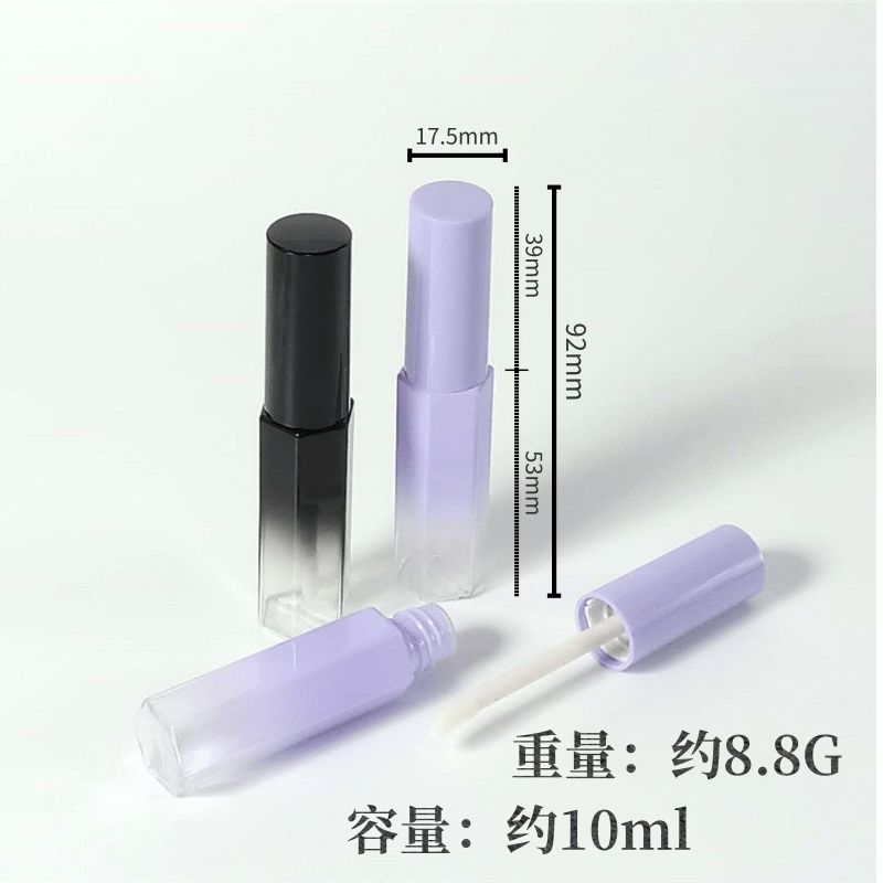 

10ml Plastic Purple Lipstick Bottle Cosmetic Lipgloss Containers Lip gloss Lip Refillable Package glaze Packing Tools