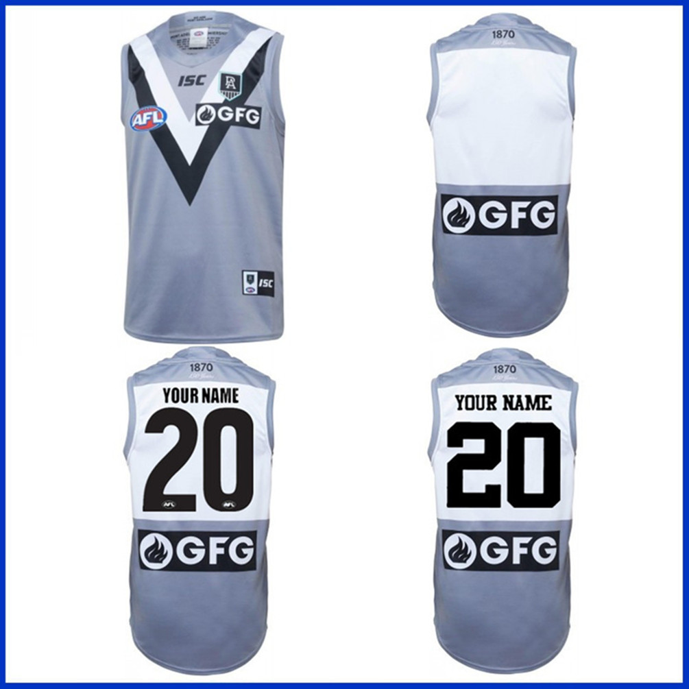 

2020 PORT ADELAIDE POWER AFL GUERNSEY TRAINING JERSEY size S---XL---3XL