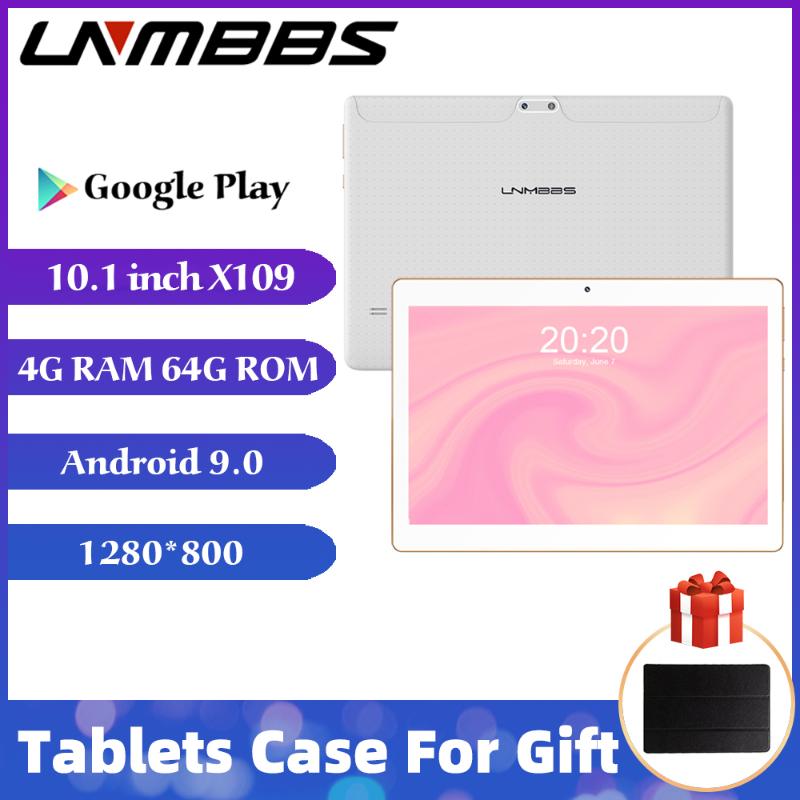 

LNMBBS tablet 10.1 inch android 9.0 tablets RAM 4GB ROM 64GB MTK6753 Octa Core 1280*800 IPS Dual Camera Bluetooth GPS Tablet PC, Black
