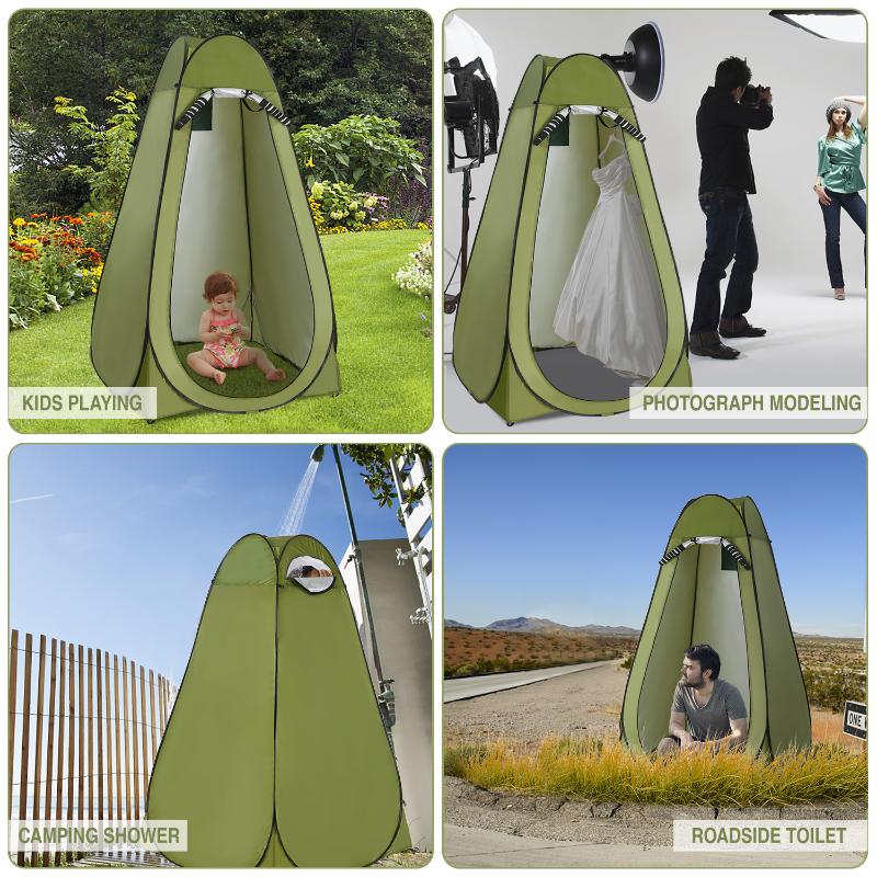 

Up Privacy Shelter Tent Portable Outdoor Shower Toilet Changing Room Tent for Camping and Beach