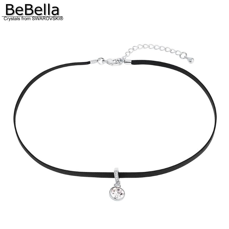 

BeBella chic black rope chain choker necklace with crystals from for women girls fashion jewelry Christmas gift