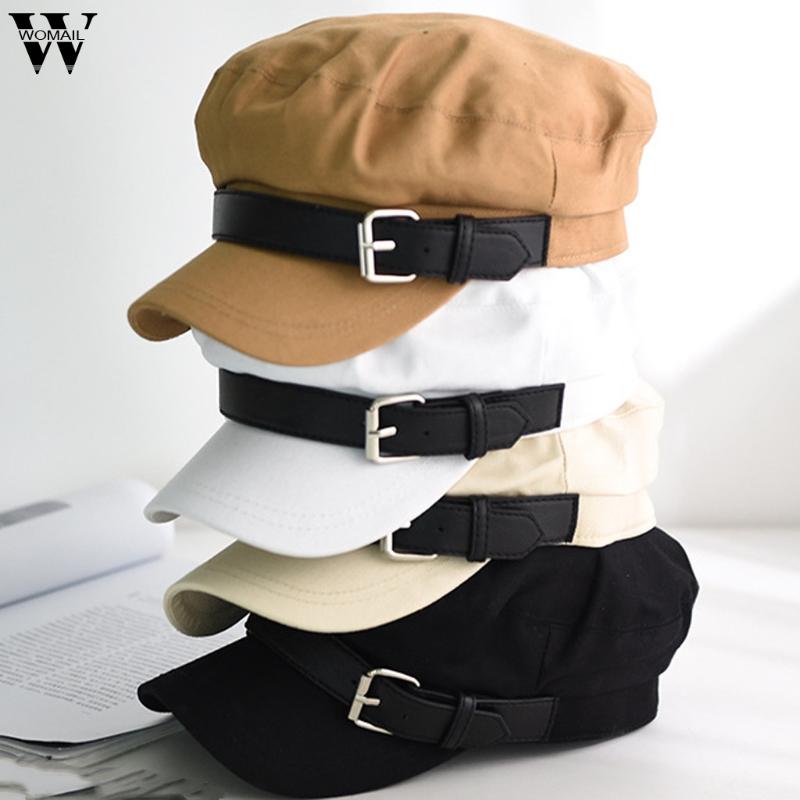 

Womail Hat 1PC Cap Ladies Womens Girls cap Cotton Baker Boy Peaked Newsboy Hat Womens 20200825, Bk