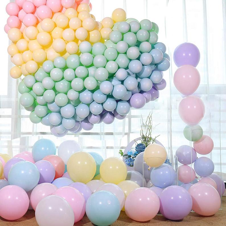 

100pcs Macaron Color Latex Balloons 10inch Birthday Party Decor Ballons Baby Wedding Bridal Sweet Macaroon Decoration Baloon
