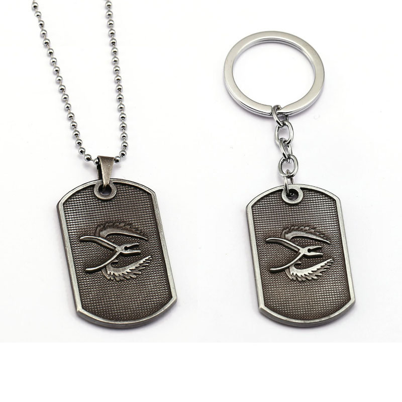 

New Counter Strike Cs Go Metal Keychain Logo Dog Tag Pendant Key Holder Ring Chain CSGO Kolye Jewelry Choker Porte Clef llaveros