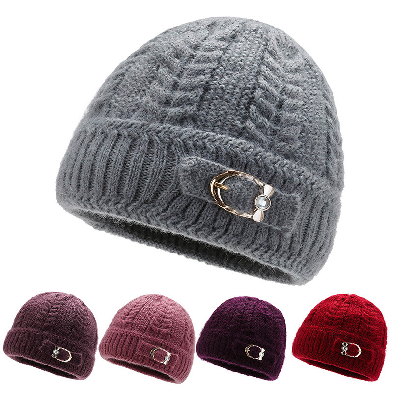 

Fashion Crochet Knit Cap Beanie 2020 Autumn New Solid Warm Skullies Beanies Caps Female Knitted Hat Ladies Mum Winter Hats, Purple