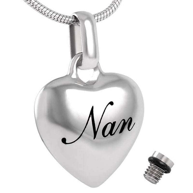 

IJD8100 Cremation Jewelry for Ashes Holder Heart Locket Pendant Necklace Jewelry Keepsake Urns Memorial Gift for Women Men