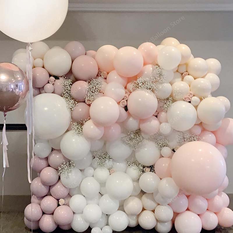 

10 18 36 inch Big Pastel Balloons Baby Shower Decoration Macaroon Ballons Blanc Wedding Birthday Globos Latex Air Balloon S6XZ