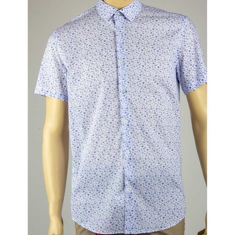 

Spring Autumn Shirt Men 100% 2020 fashion Cotton DressShirt Short Sleeve color Shirts Comfortable Mens Wear Comfortable Shirts, White