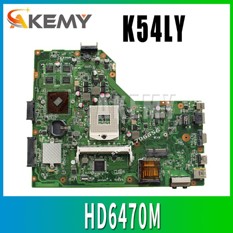 

K54LY Laptop motherboard USB:3.0 1GB HM65 HD6470M for ASUS K54LY X54HR K54HR X54H Test mainboard motherboard test 100% ok