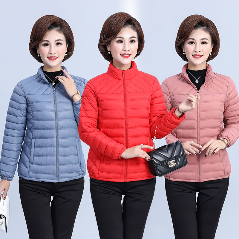 

2020 New Arrival Winter Warm Ultra Light Down Cotton Coat Slim Solid Jackets Portable Lightweight All-match Short Parkas A50, Pink