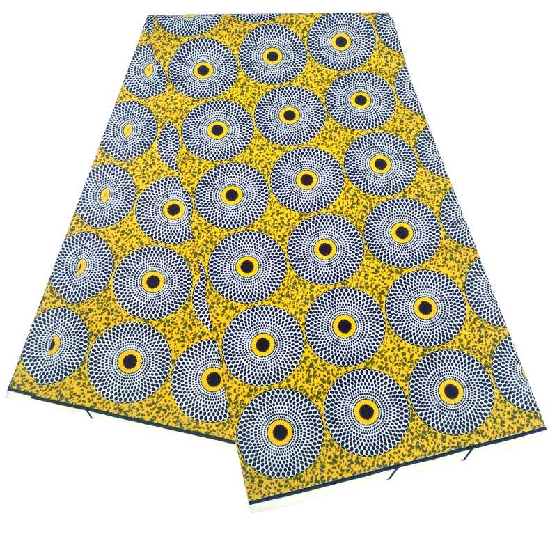 

New Arrivals Fashion Design African Real Wax Dots Printed Fabric Veritable Real wax africain Print Fabric