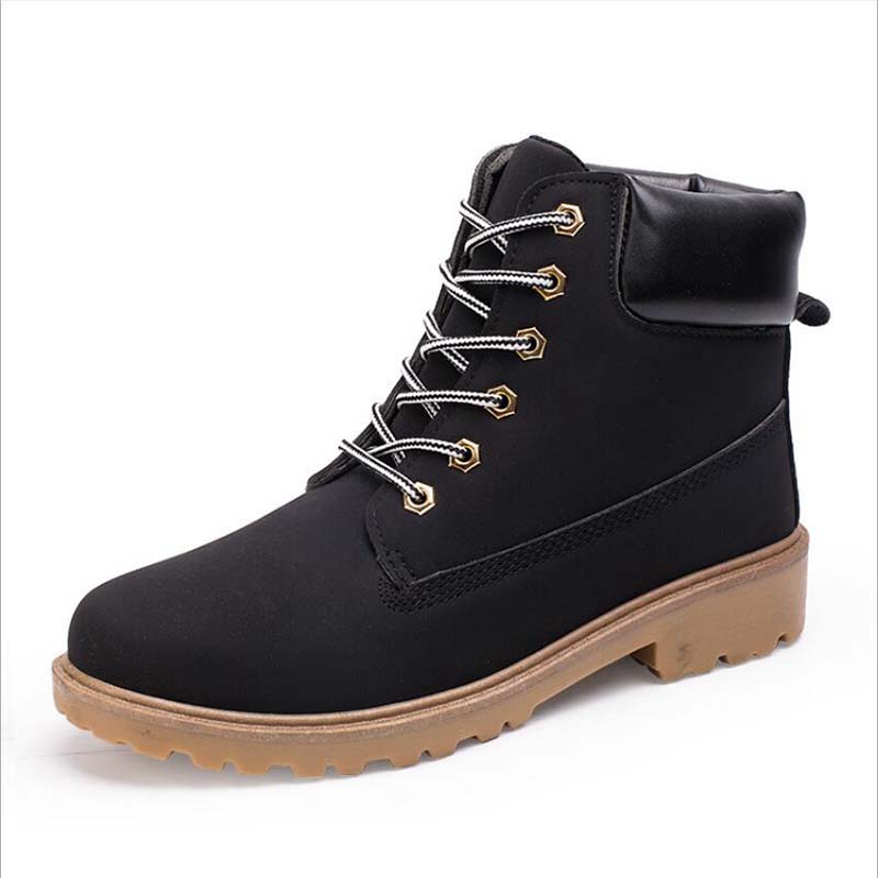 

New Autumn And Winter Men's Boots Trend Fashion Comfortable Non-slip Wear-resistant Artificial PU High Boots Men's