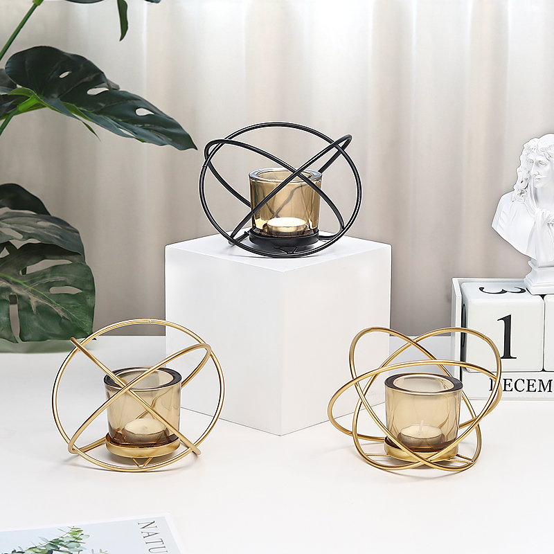 

Creative Nordic Geometric Candle Holder European Christmas Decorations for Home Velas Decoraci N Del Hogar Lantern Holder 50ZT