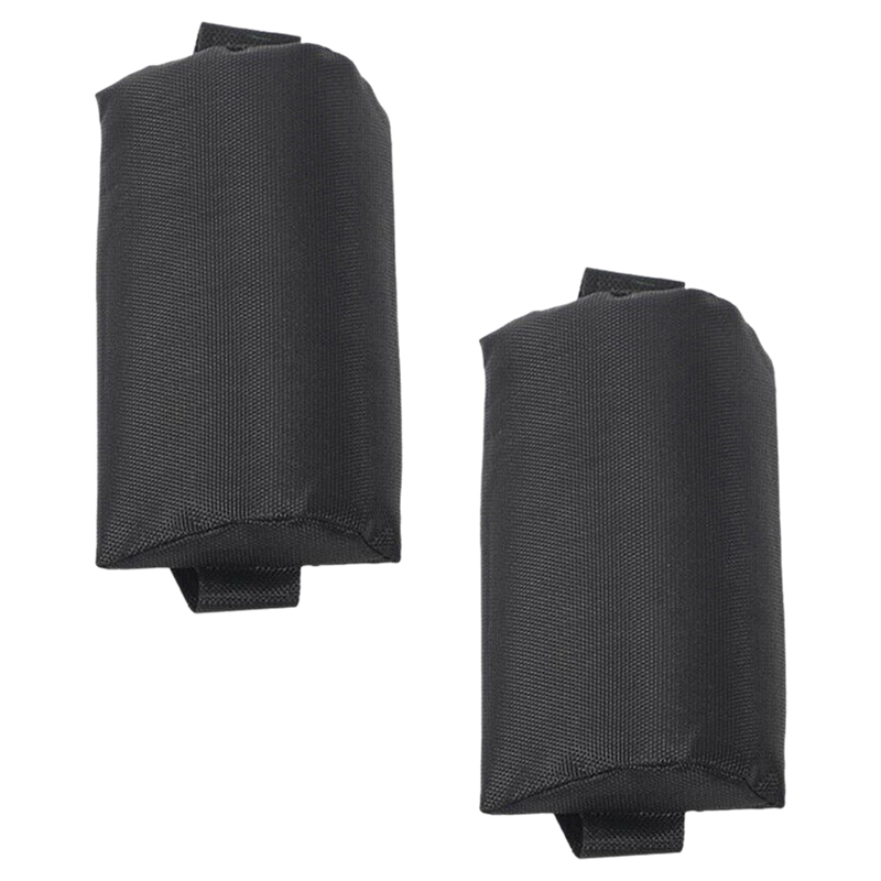 

2X Folding Sling Lounge Chairs Black Head Cushion Pillow for Outdoor Sun Lounger