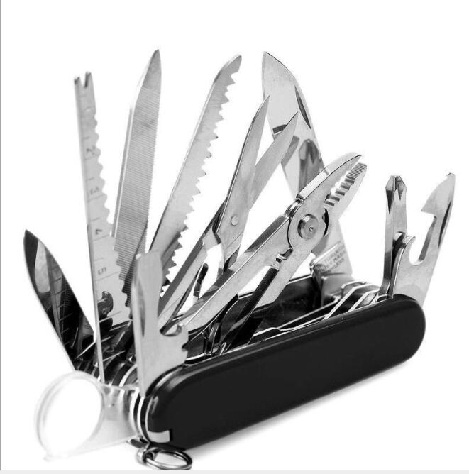 

Multi-Functional 17-in-1 91mm Folding survival army Knife Stainless Steel Multi Tool Army Pocket mini Hunting Outdoor Camping Survival Knife