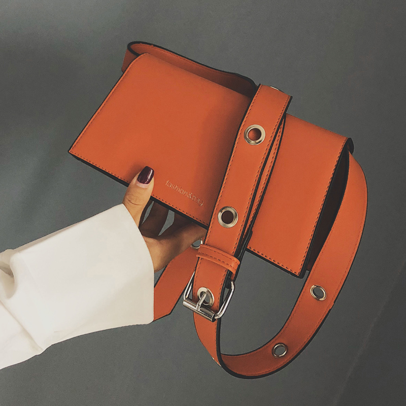 

Bag for women New personality popular Korean version of the wild Messenger bag shoulder wide shoulder strap fashion