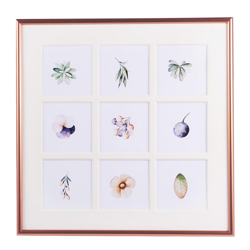 

1PC Creative Photo Frame 9 Compartments Photo Frame Photograph Holder