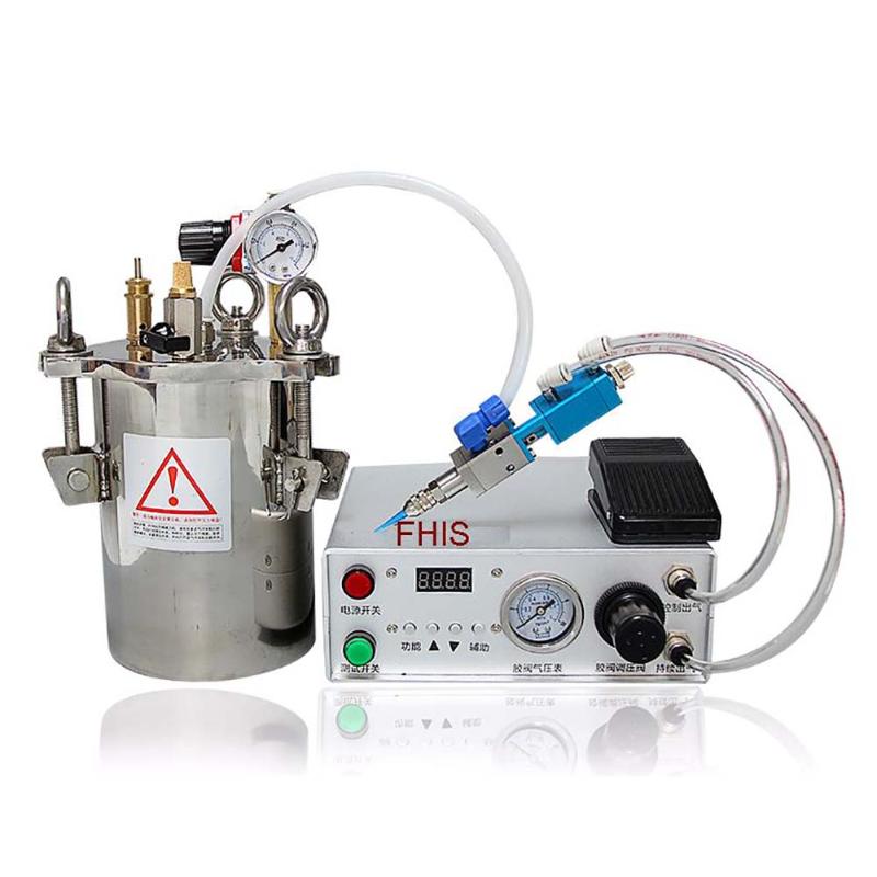 

Automatic Dispenser Yellow Plastic UV Plastic Alcohol White Latex Glue Machine Stainless Steel Pressure Glue Bucket