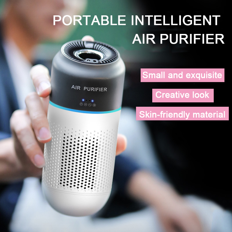 

HEPA Air Purifier Car Portable Air Cleaner with h13 Filter PM2.5 Smoke Smell Odor Remover Purifiers Home Office Car Freshner