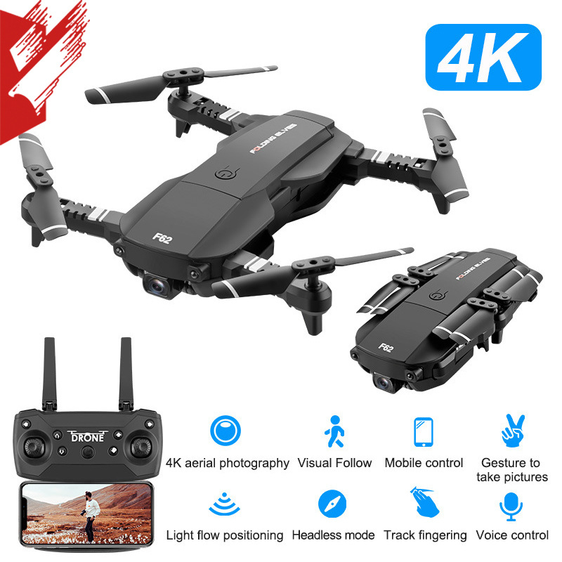

Flytec F62 2.4G WIFI 4K 16mp HD wide angle camera RC drone optical flow gesture control smart follow quadcopter Helicopter