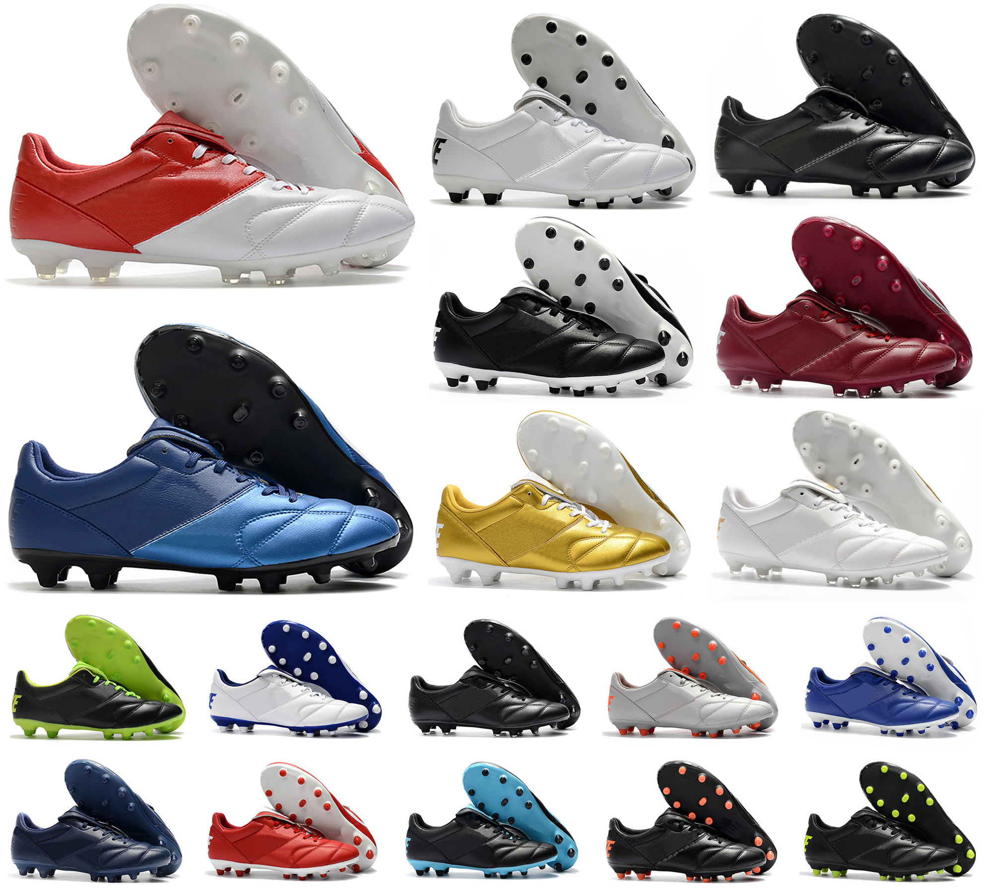 

Mens Tiempo Legend Premier II 2.0 FG 7 VII R10 Ronaldinho Elite FG soccer shoes boots cleats Retro football Size 39-45, 6 premier 2.0 fg