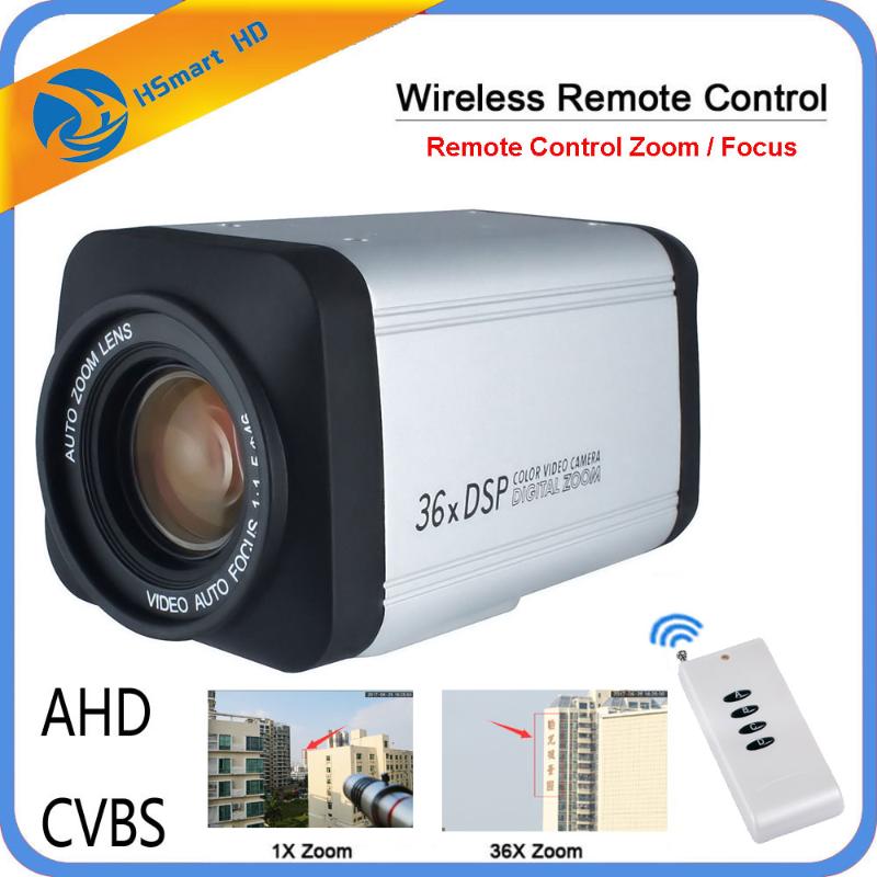 

Wireless Remote controller 36X Optical Zoom HD AHD 1080P Auto Focus CCTV Box Camera For AHD DVR