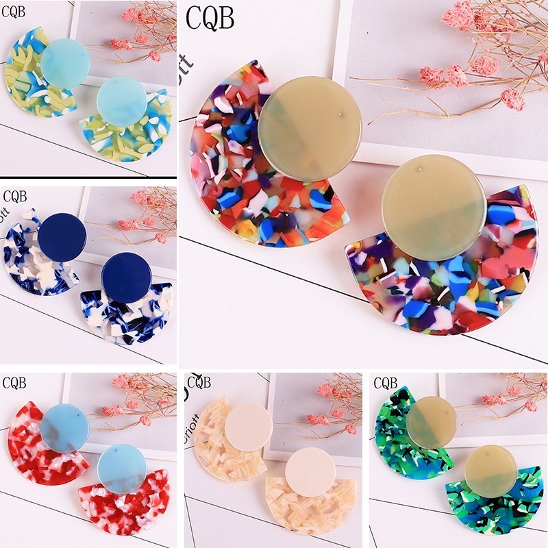 

Earrings Acrylic acetate acetate ladies earrings Bohemian 2020 fashion jewelry accessories resin leopard popular new