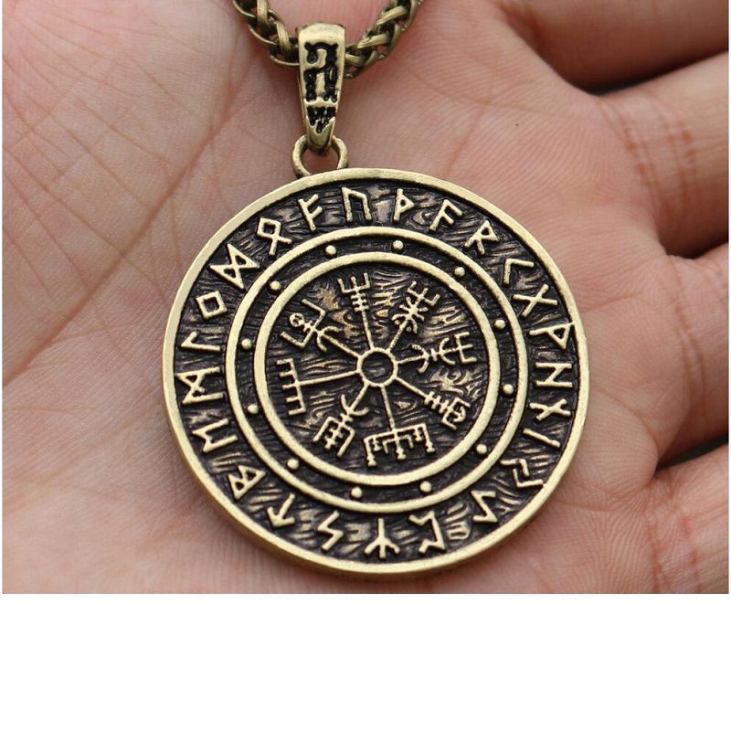 

Nordic compass Odin necklace