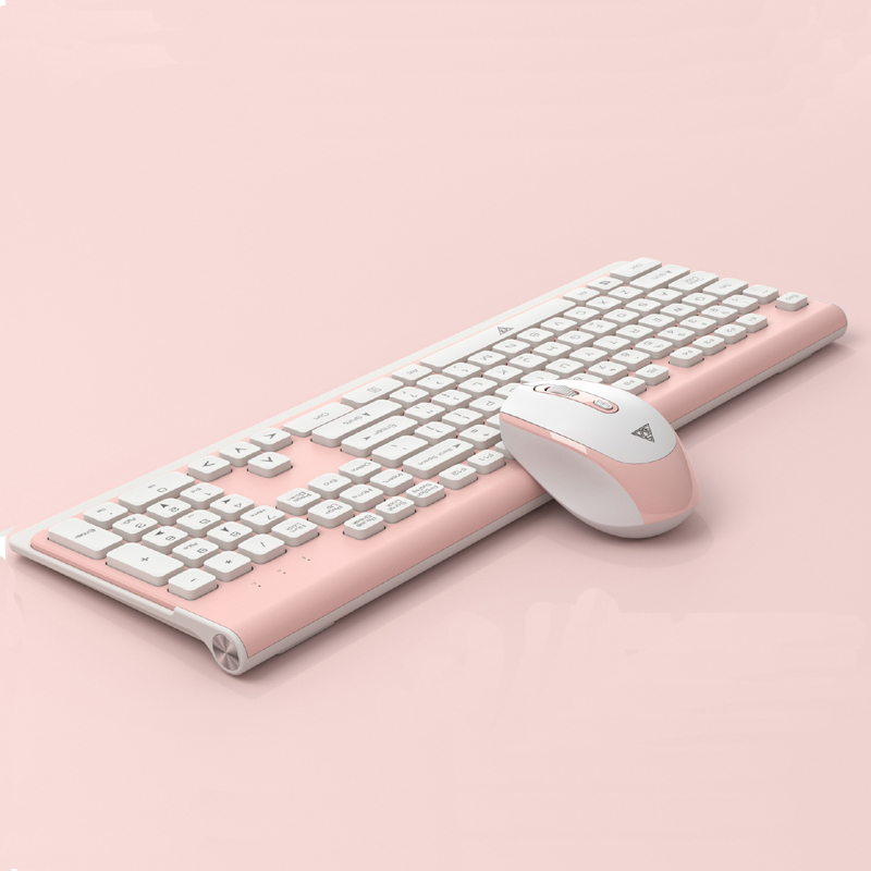 

Ultra-thin 2.4G wireless keyboard and mouse set Portable fashion design