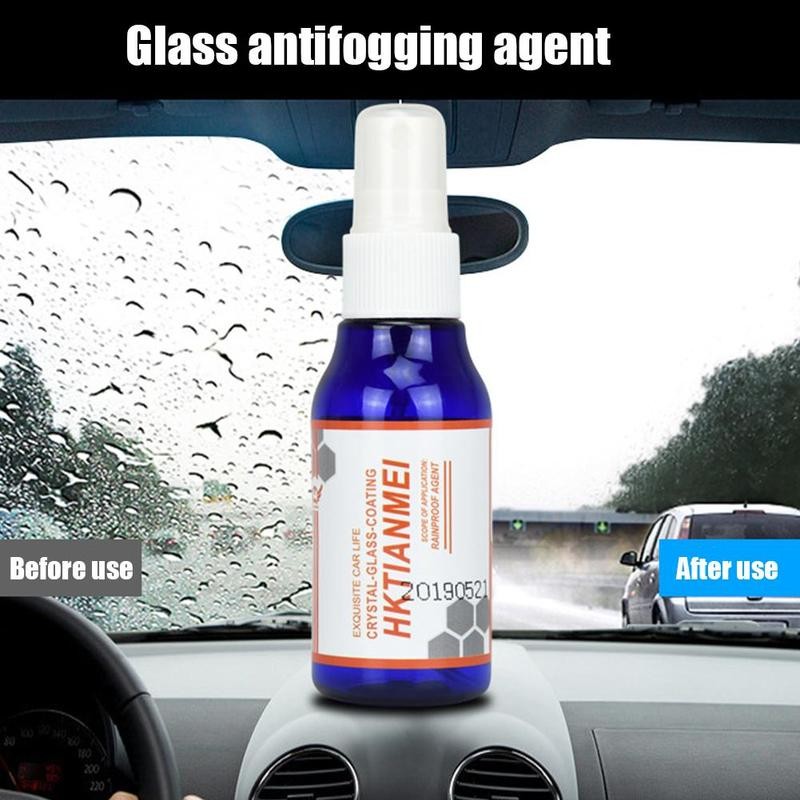 

60ml Waterproof Anti Fog Nano Hydrophobic Coating Agent Spray For Car Rear View Mirror Windshield Rainproof Glass Cleaning Agent