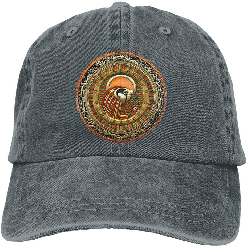 

Egyptian Sun God Unisex Soft Casquette Cap Vintage Adjustable Baseball Caps, Gray