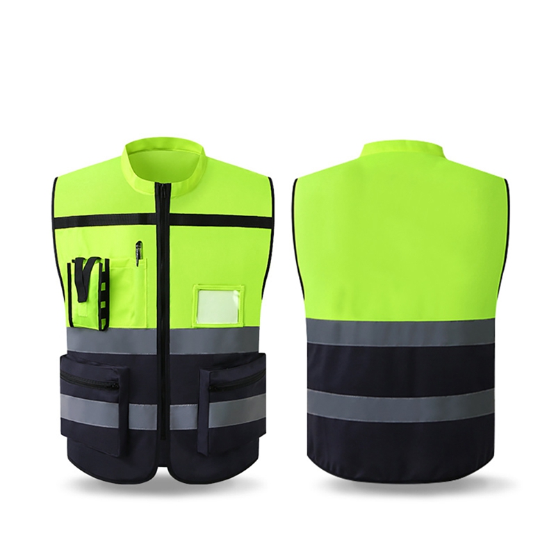 

High Brightness protective device for construction workers, surveyors, contractors, emergency Outer Wear Multi Pocket Safetys, As pic