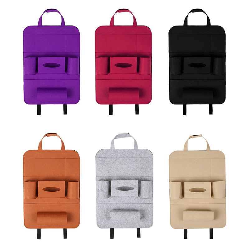 

Product Portable Car Seat Back Storage Bag Multi-pocket Storage Bag Box Cover Car Tablet Computer Stand, 10