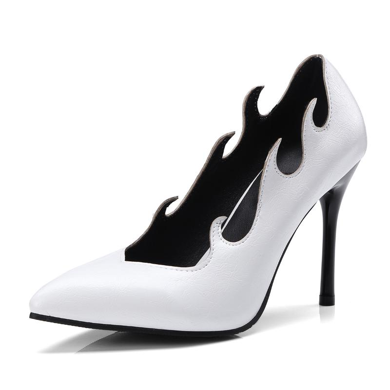 

Spring 2020 new single shoes sexy stilettos ultra-high with shallow mouth size 43 female shoes size 32-1836, Black