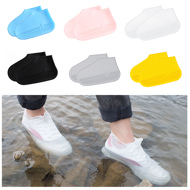 

Silicone Waterproof Shoe Cover Reusable Unisex Shoes Protectors Emergency use easy carry Outdoor Rain Boots for Rainy Days