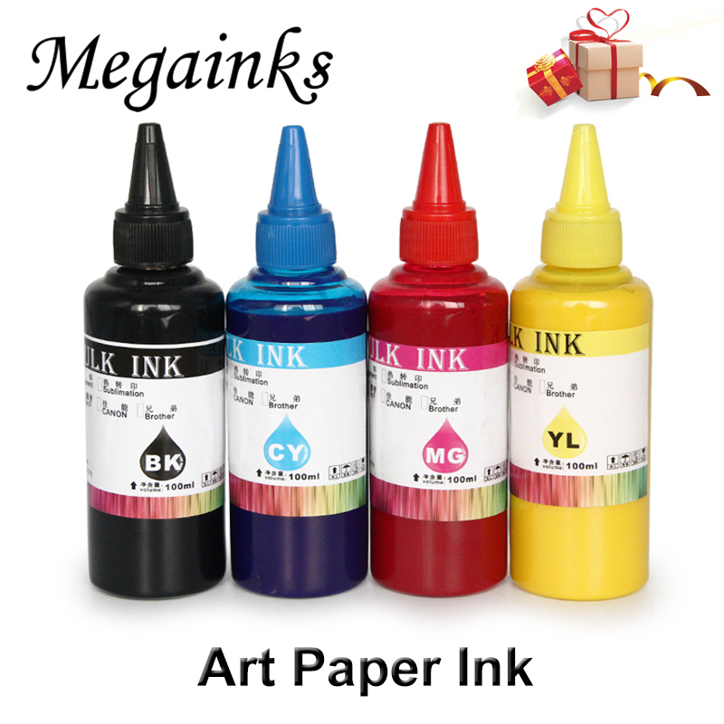 

100ML 500ML /Bottle Art Paper Pigment Ink for All Brand Flatbed Inkjet Printer for Mimaki Mutoh DX4 DX5 DX6 DX7 Printhead