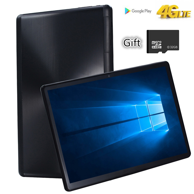 

Free Gift TF Card 4G LTE S119 10.1 Inch 2.5D Tablet PC Octa Core 3GB RAM 32GB ROM +32G TF Android 7.0 WiFi 3G 4G LTE IPS MT6753, Black