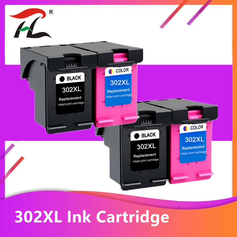

4Pack Compatible 302XL ink cartridge for 302 XL for 302 Deskjet 2130 2135 1110 3630 3632 Officejet 3830 3834 4650