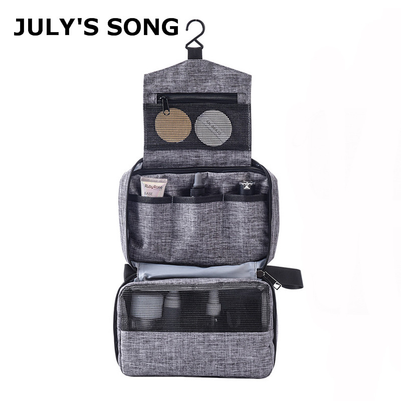 

JULY'S SONG Cation Waterproof Cosmetic Bag Large Capacity Hook Up Makeup Bag Toiletries Organizer Multifunction Travel Wash