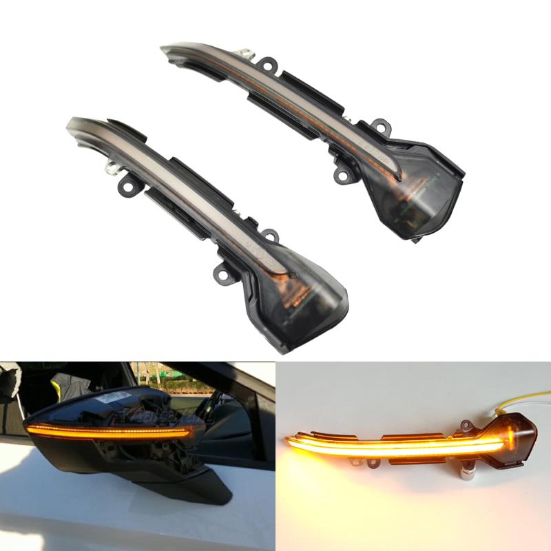 

Side Mirror LED Turn Signal Light Dynamic Indicator Blinker For Seat Leon III 5F ST Arona KJ7 2013 2014 2020 2020, As pic