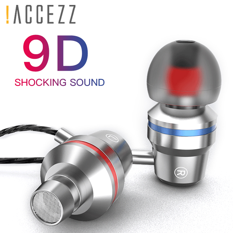 

ACCEZZ In-Ear Earphone With Microphone Super Bass 3.5mm Audio Jack For S6 Wired Stereo Headset