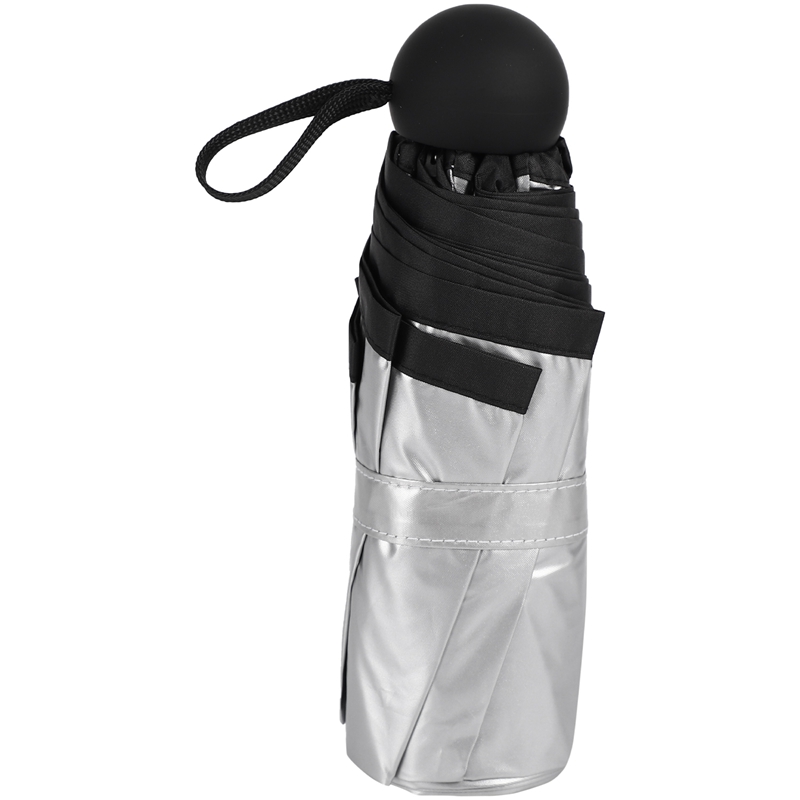 

Sun Mini Umbrella Female Small Portable Sunsn UV Super Light 5 Folding Sunshade Silver Coating Sunsn Umbrella