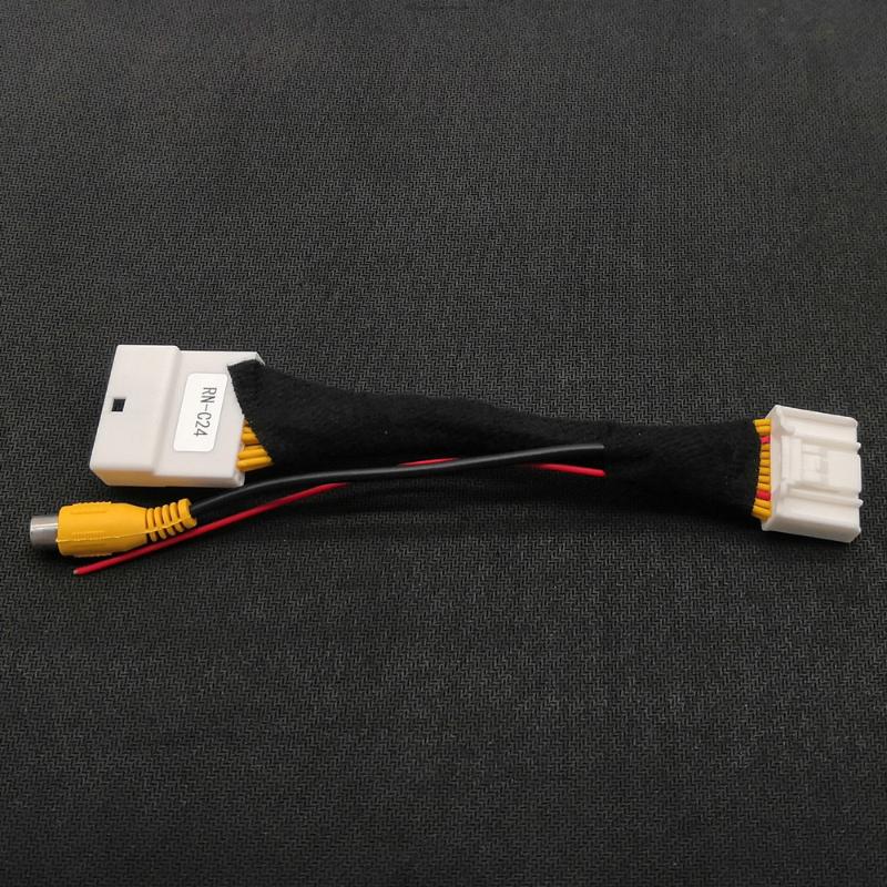 

24Pin Original Video Input Switch Reverse Camera RCA Adapter Cable For Sandero Stepway Logan 2 Lutecia Dacia Clio car