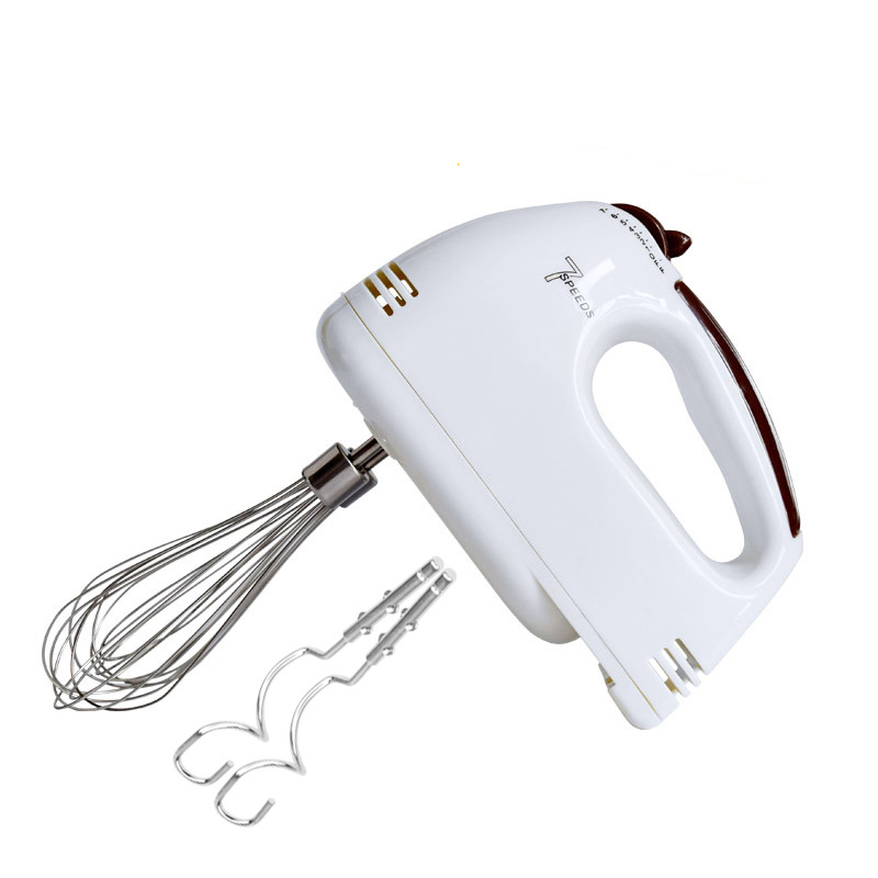 

HOODAKANG Electrical Handheld Blender 7 Speed Adjust Double Whisk Eggs Mixer Batter Beater Kitchen Cake Cooking Tools free