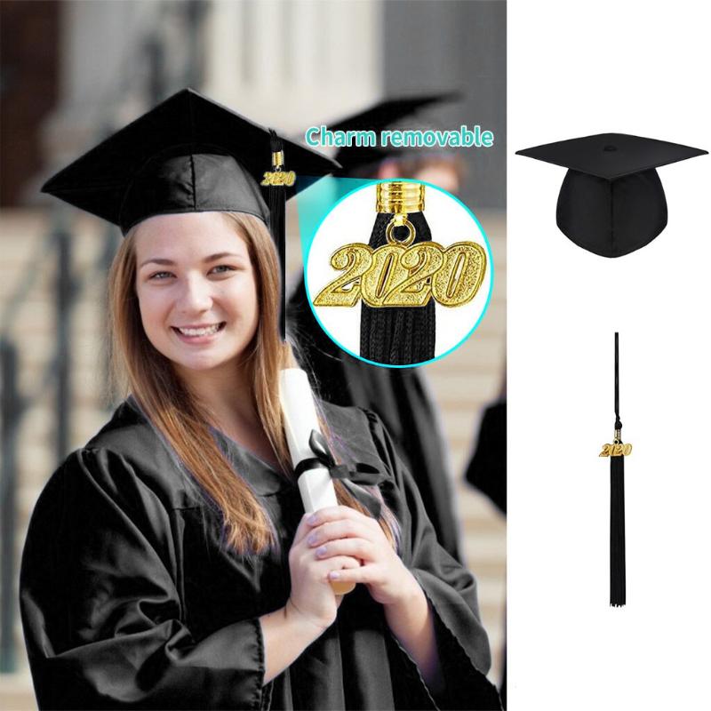 

Adult Matte School Graduation Cap Party Tassel Hat Adjustable 2020 Photography University Bachelor Master Academic Cap
