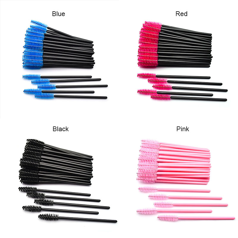 

Eyelash Brushes For Extension Disposable Eyebrow Mascara Brush Wand Applicator Eyelash Cosmetic Brushes Makeup Tool Set MZS1002
