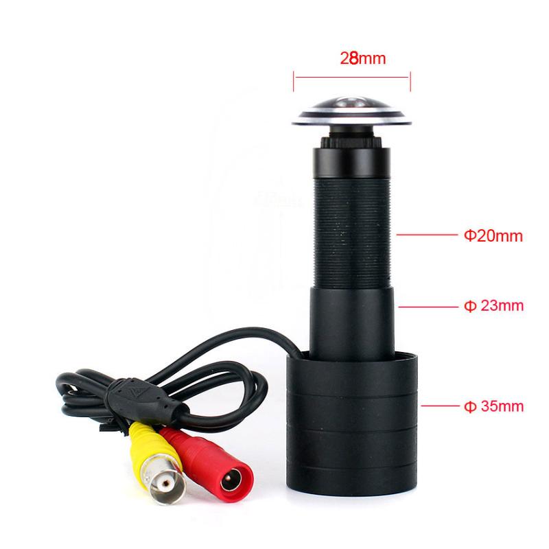 

800TVL fish eye Lens wide view Door Viewer CVBS Analog Mini Camera for door view home security monitoring